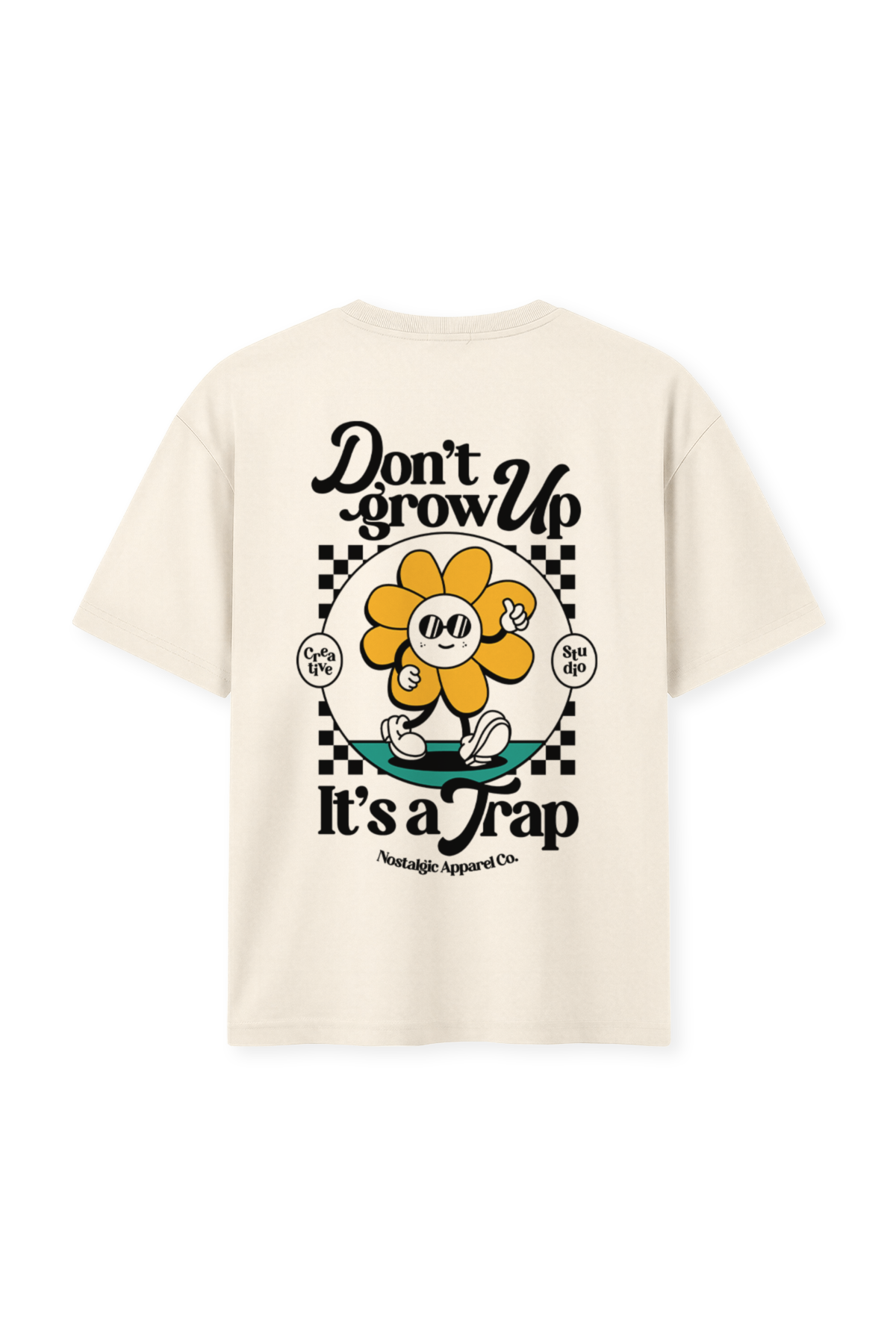 c×m Tシャツ double up type A/ Lサイズ Don't grow up, it's a Trap | Natural Tee | Nostalgic Apparel