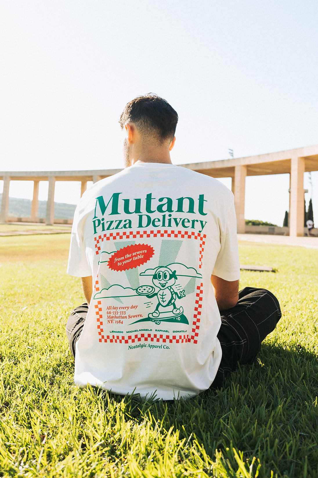 【mami】30th Tシャツ / 25th タオルセット☆おまけ Mutant Pizza Delivery | OffWhite Tee | Nostalgic Apparel