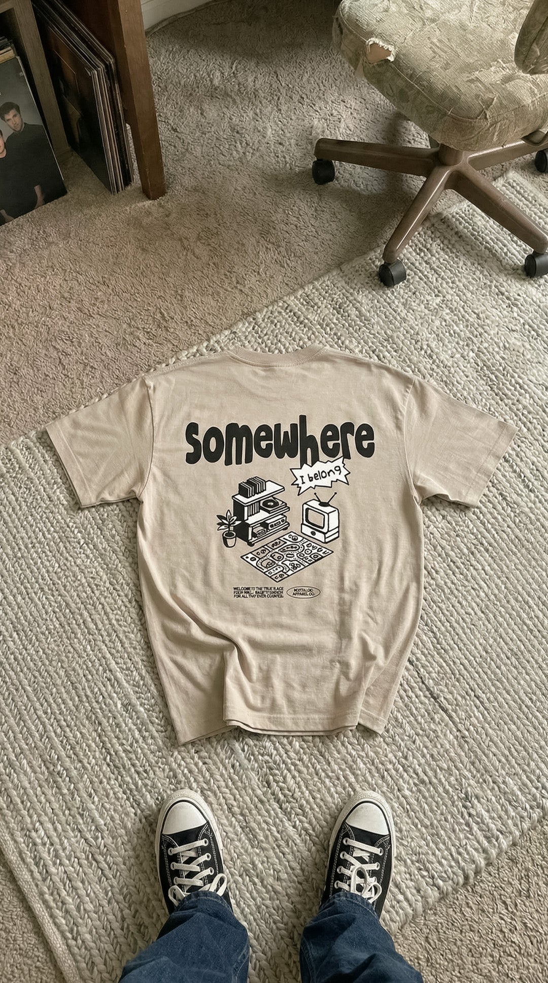 Somewhere I Belong | Stone Tee