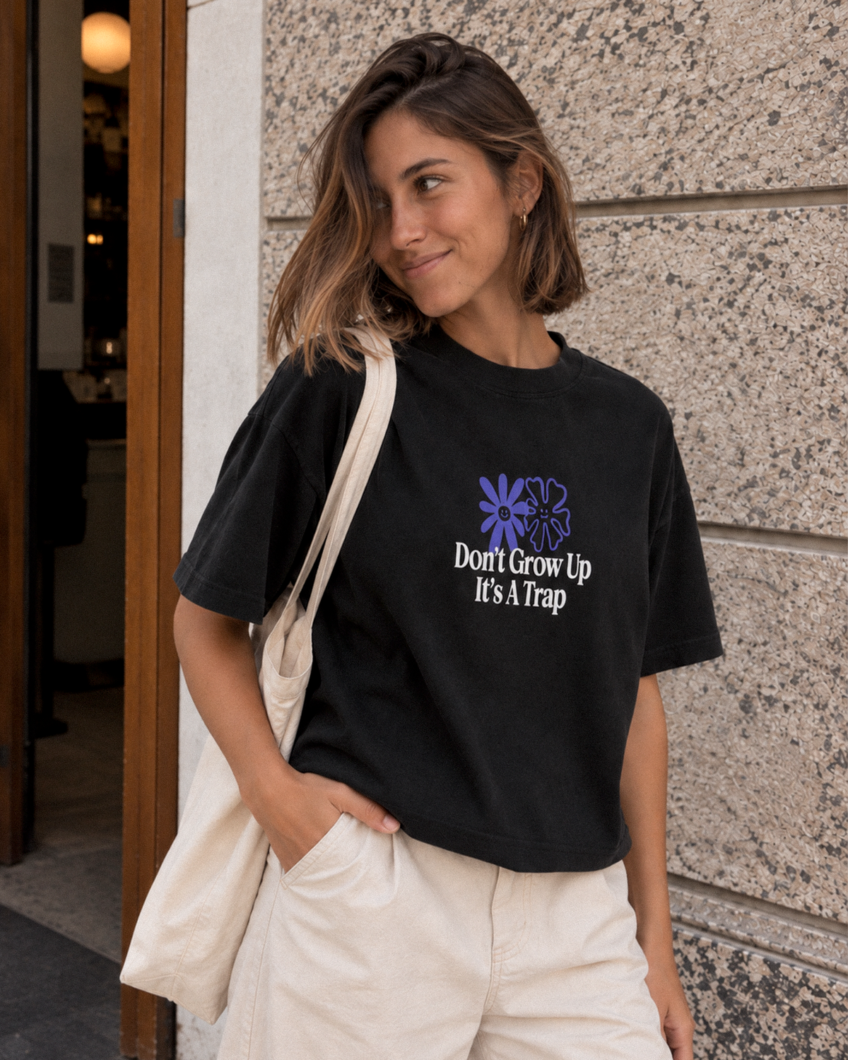 Don't grow up | Cropped Tee