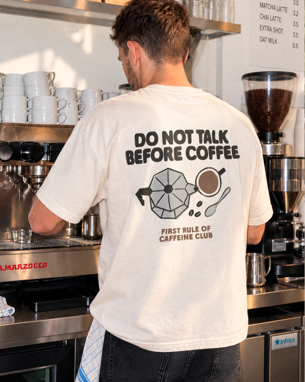 Do not talk before coffee | Tee