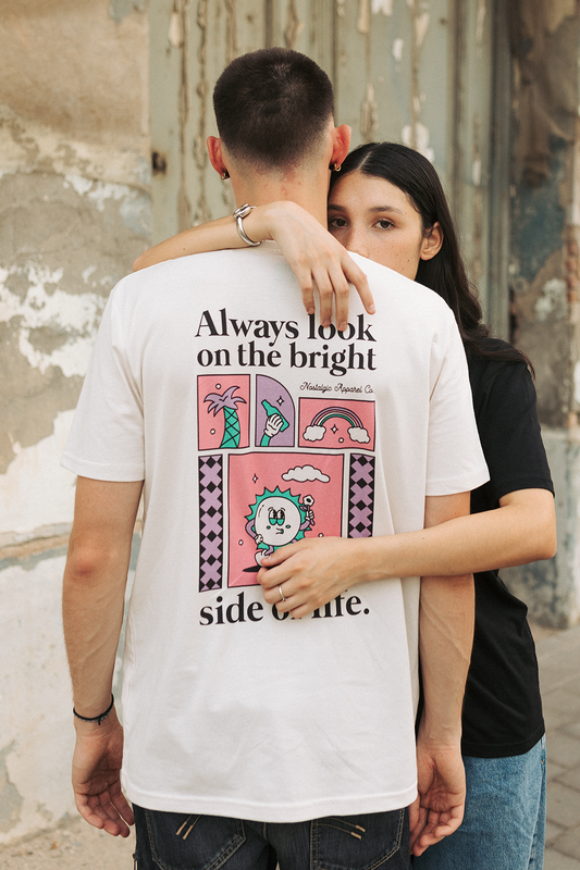 Always look on the bright side of life | White Tee