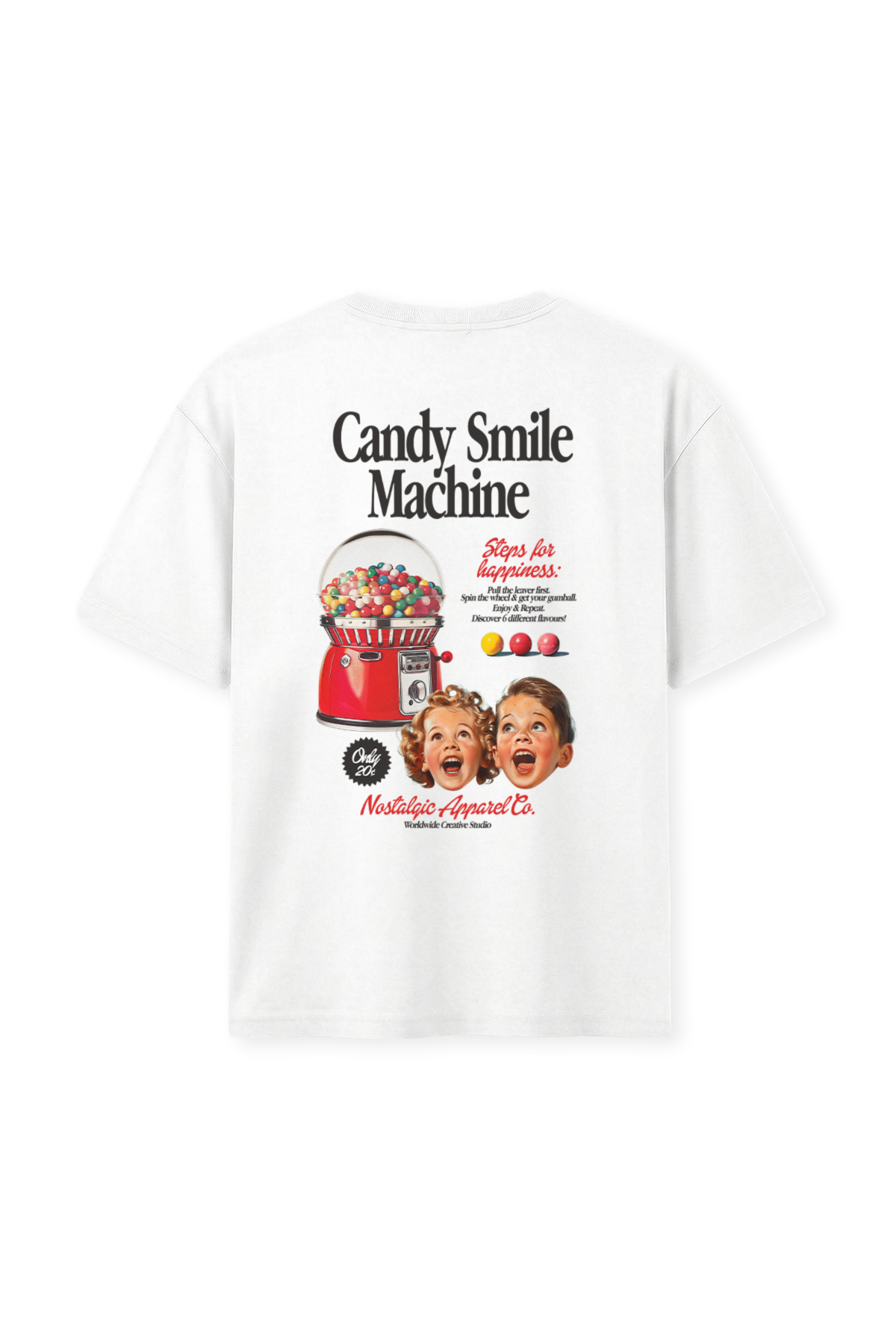 Smile Machine | White Tee
