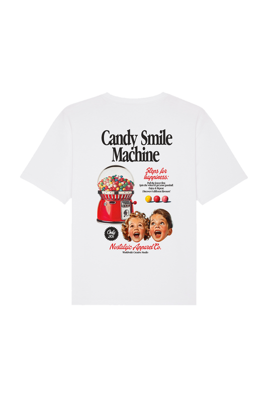 Smile Machine | White Tee