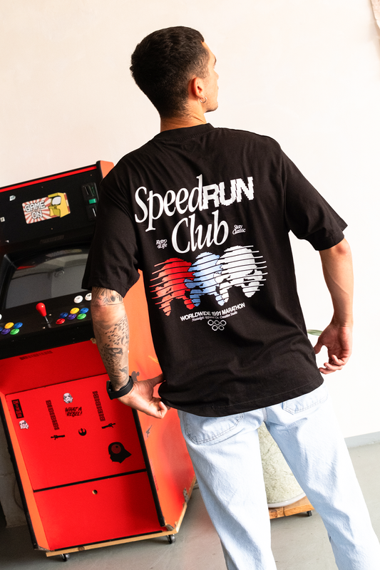 Speed Run Club | Black Tee