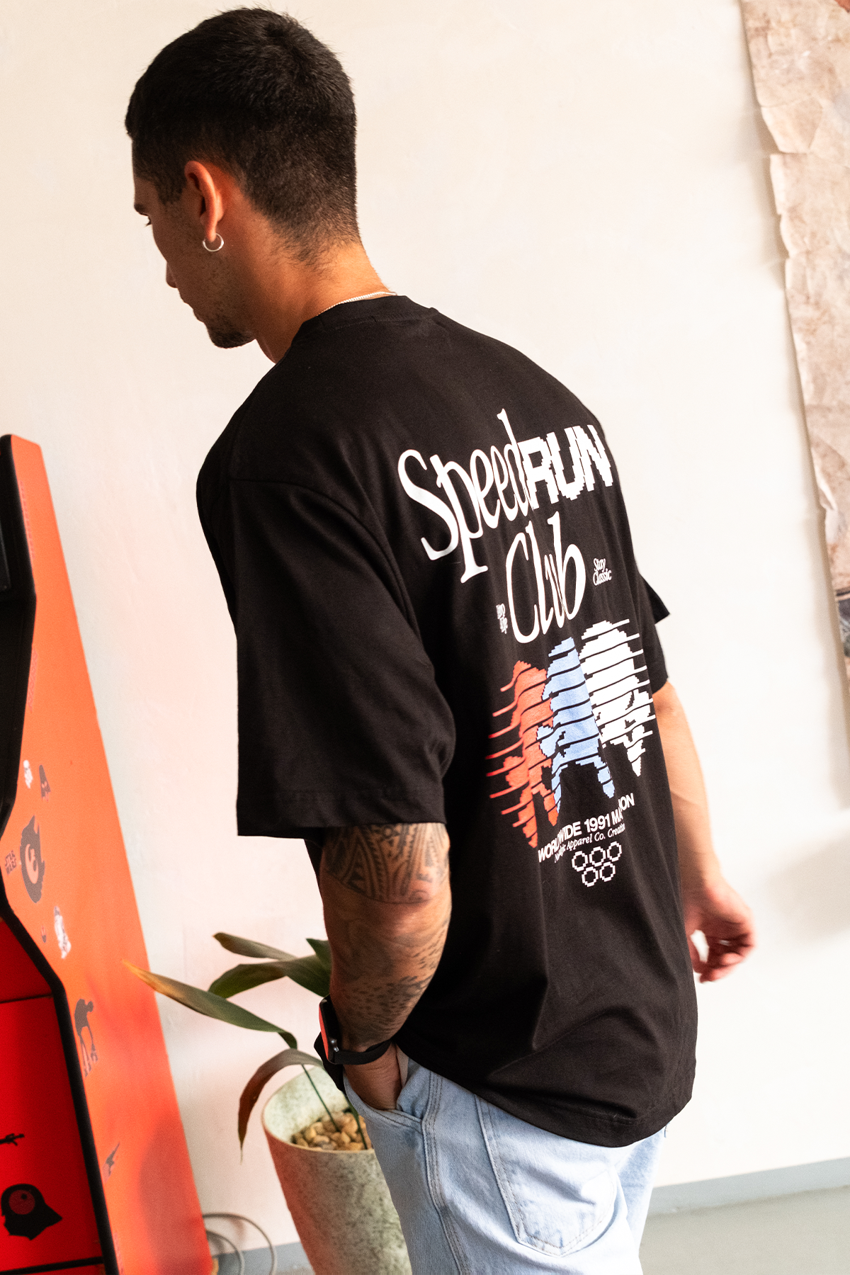 Speed Run Club | Black Tee