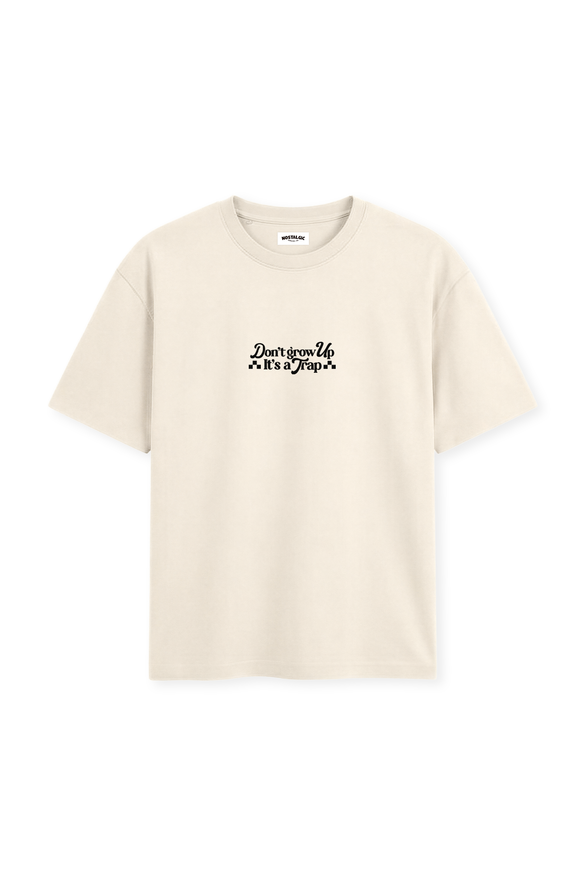 Don't grow up, it's a Trap | Natural Tee