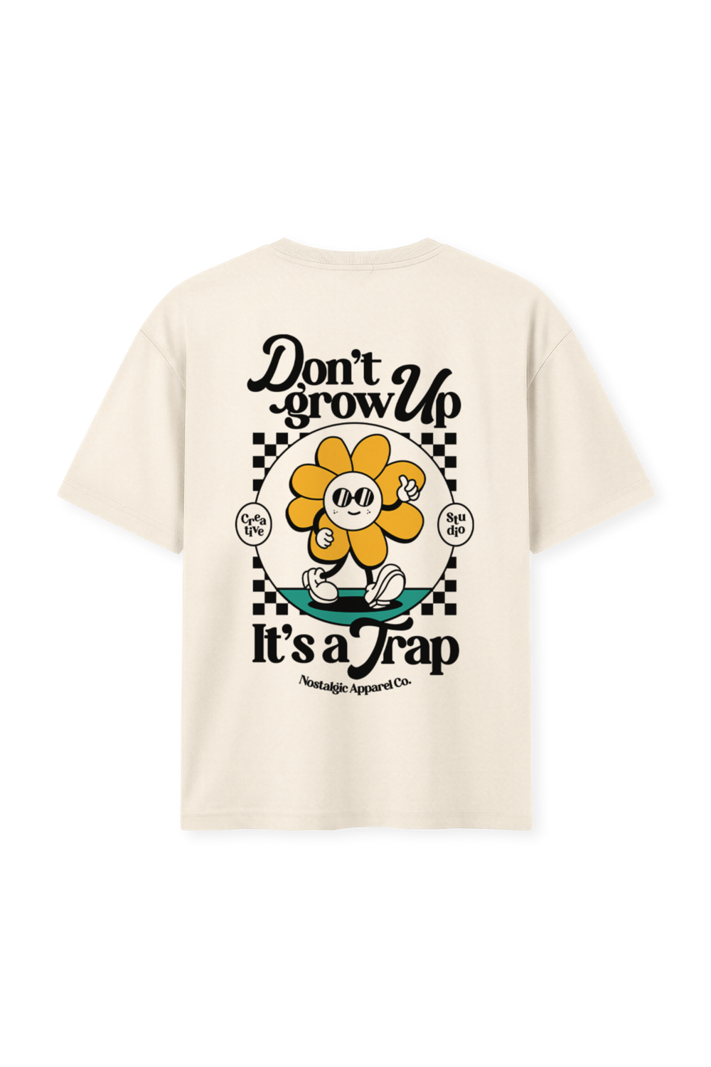 Don't grow up, it's a Trap | Natural Tee