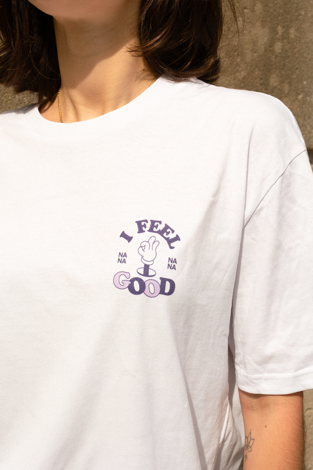 I Feel Good Nanana | White Tee