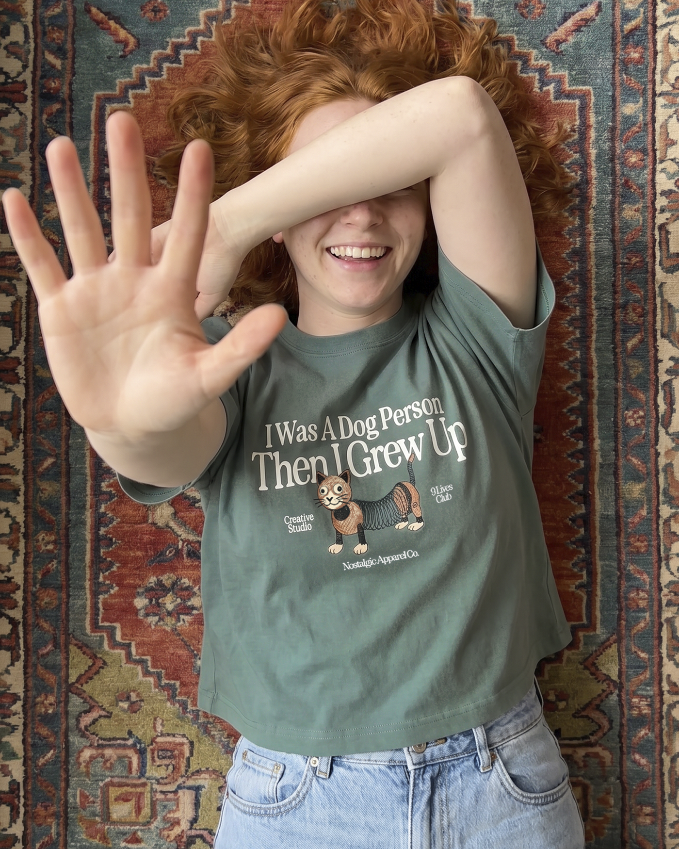 I was a dog person | Cropped Tee