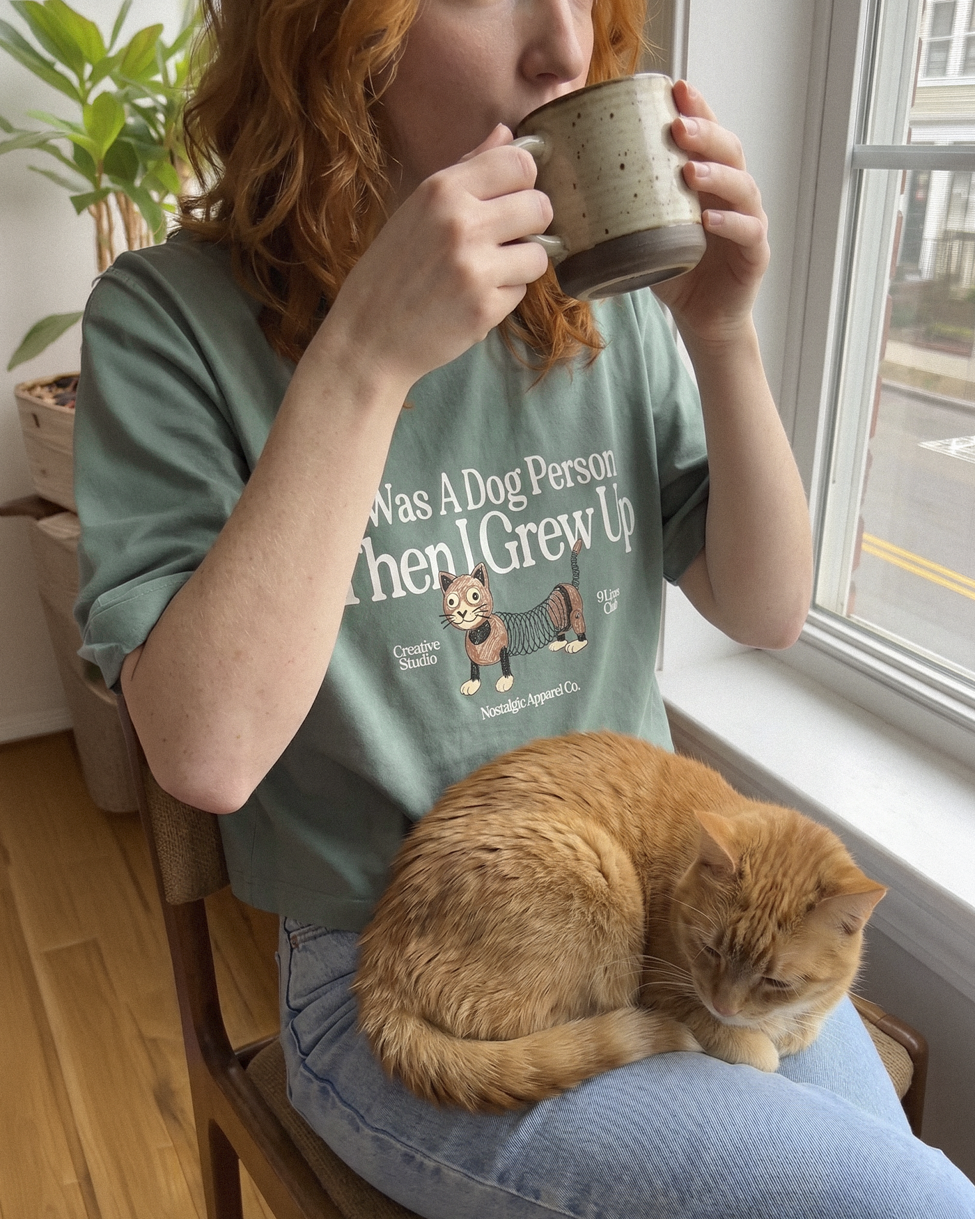 I was a dog person | Cropped Tee