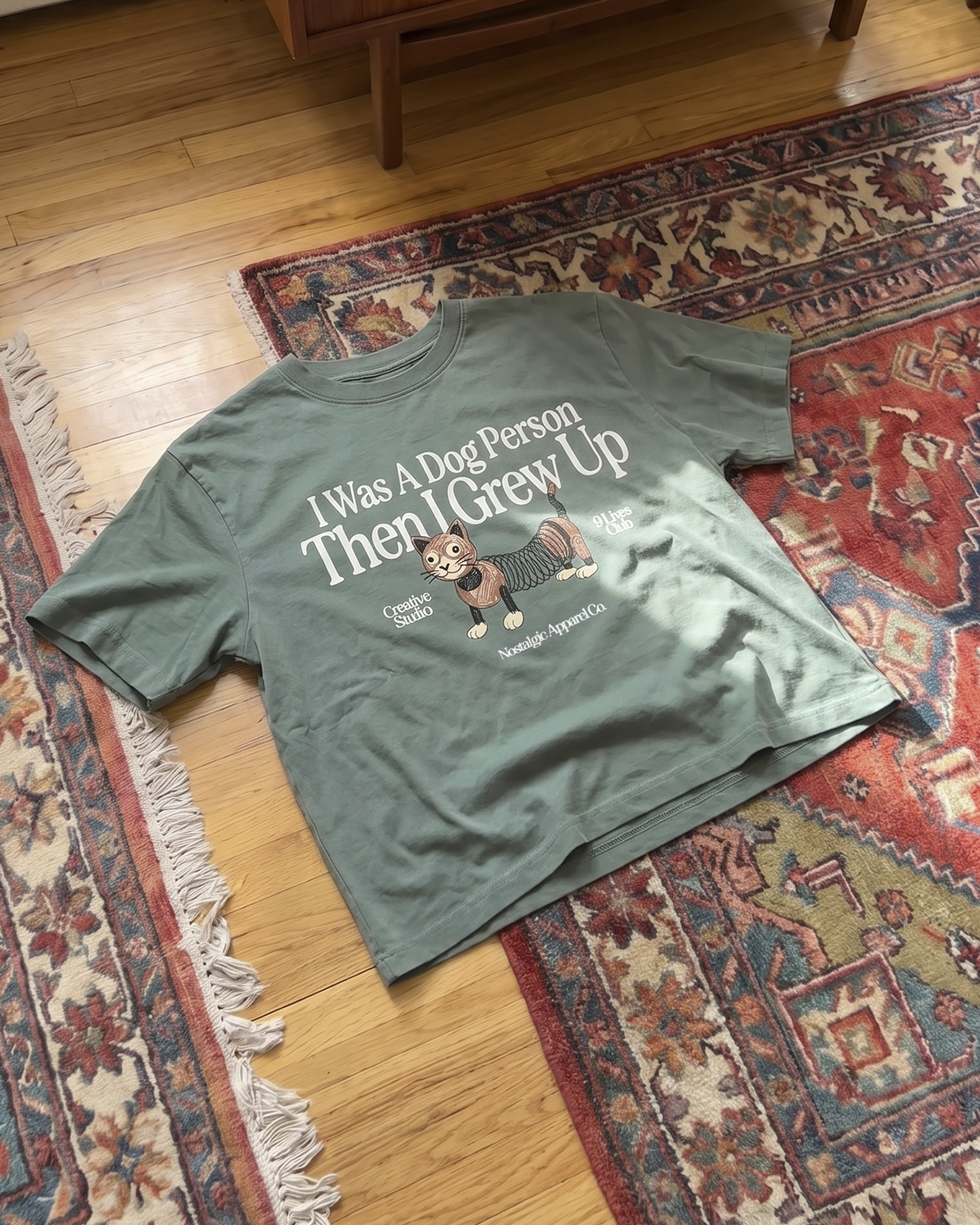 I was a dog person | Cropped Tee