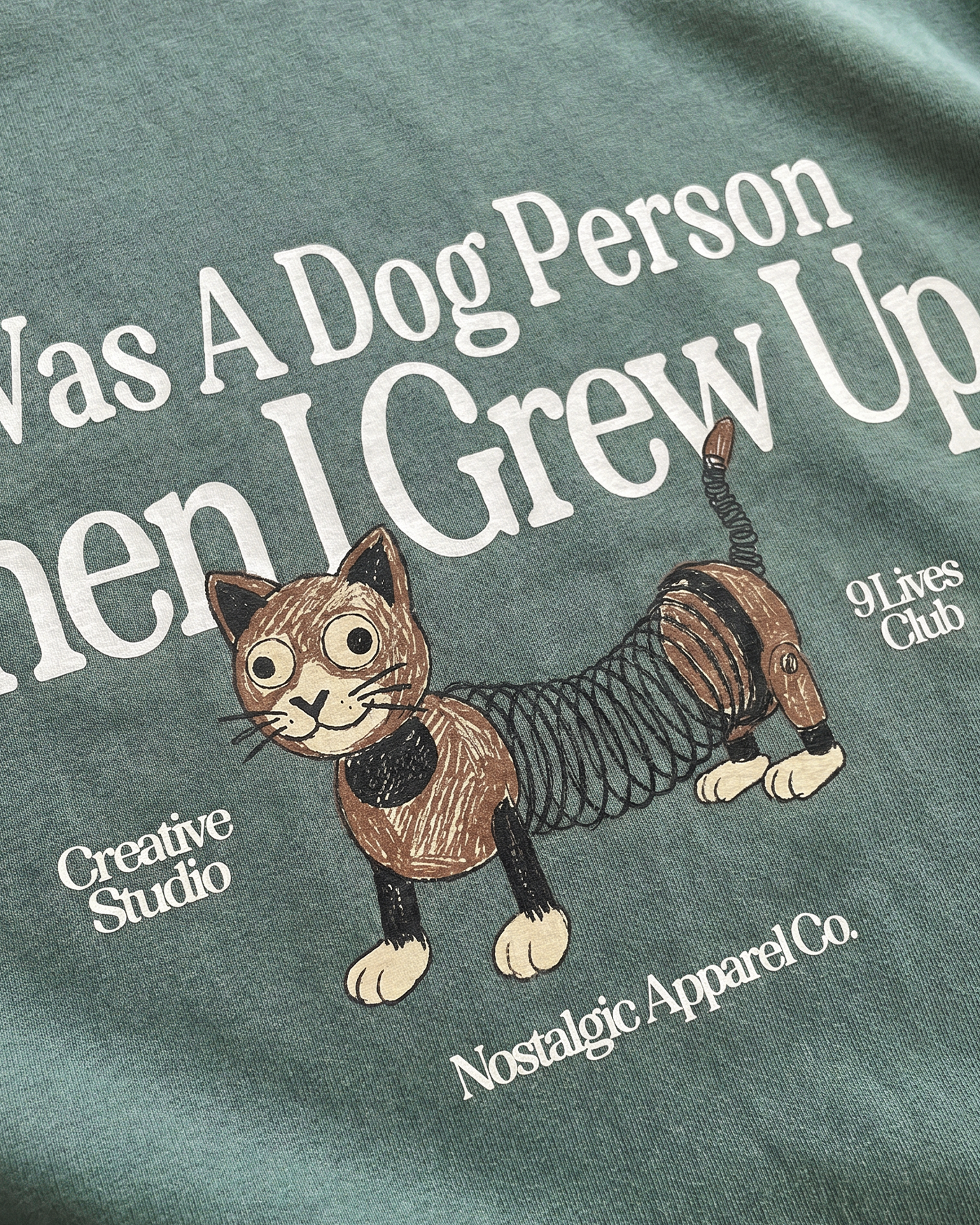 I was a dog person | Cropped Tee