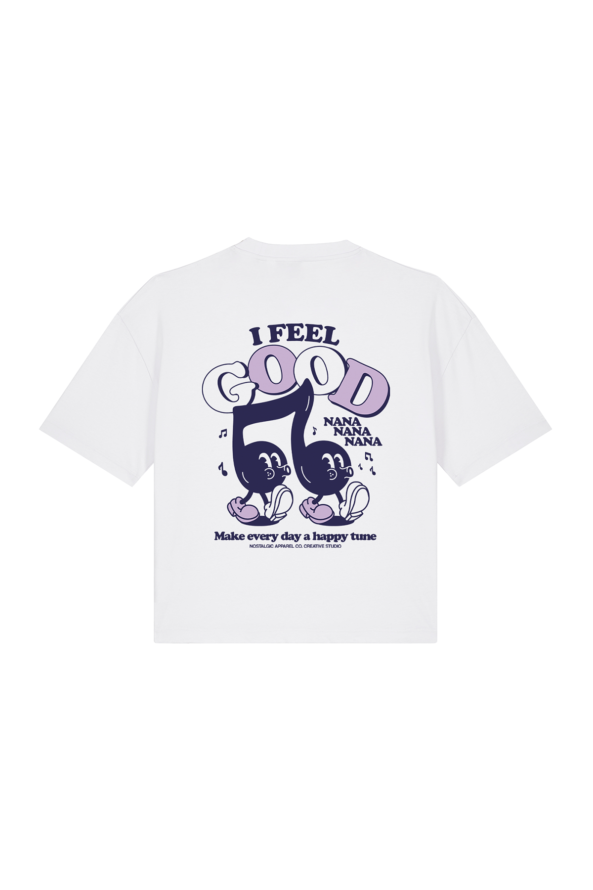 I Feel Good Nanana | White Cropped Tee