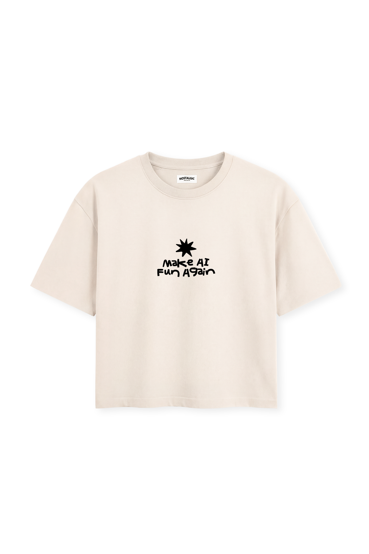 Make AI fun again | Cropped Tee