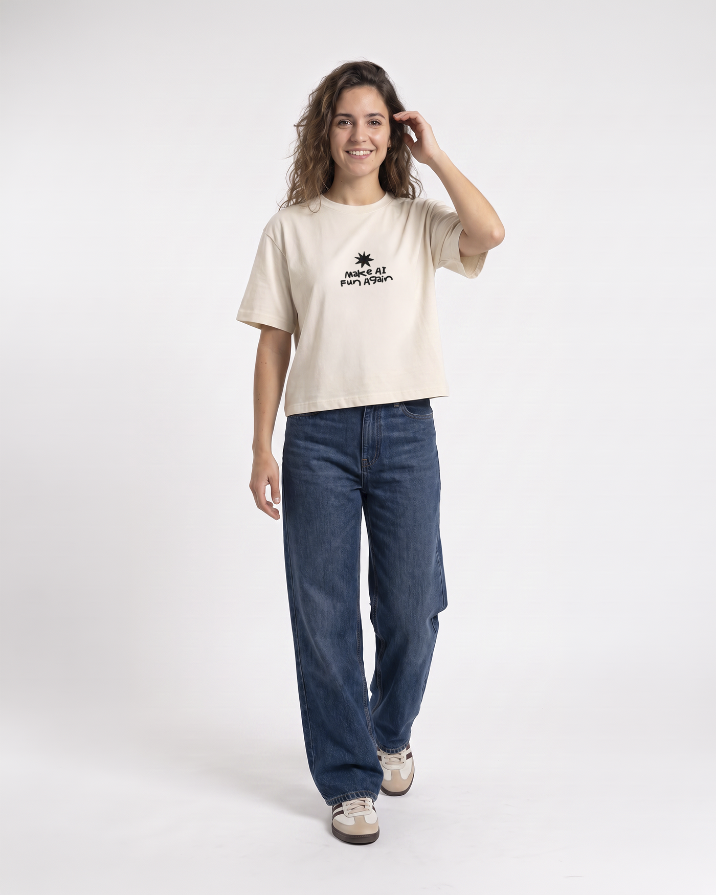 Make AI fun again | Cropped Tee