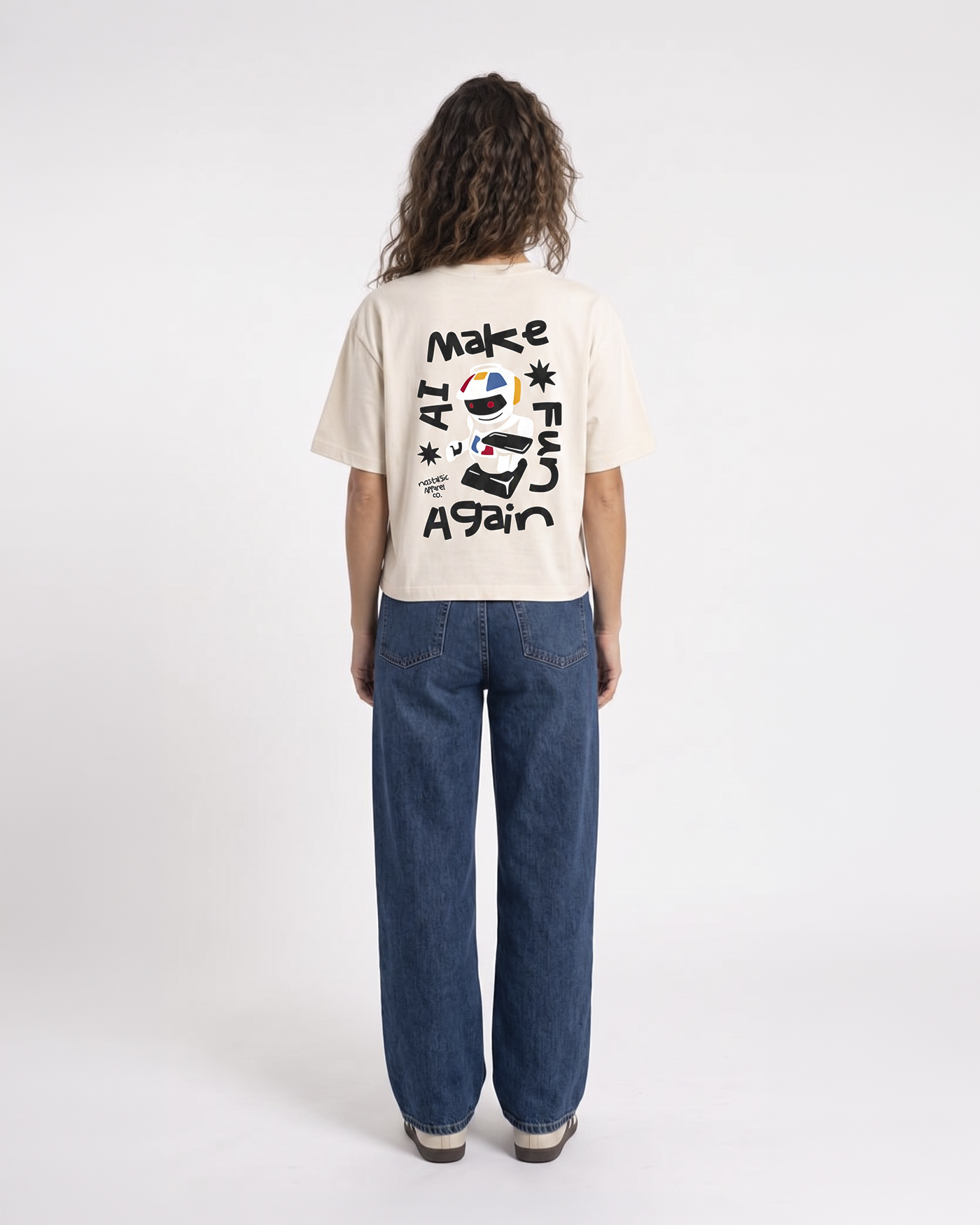Make AI fun again | Cropped Tee