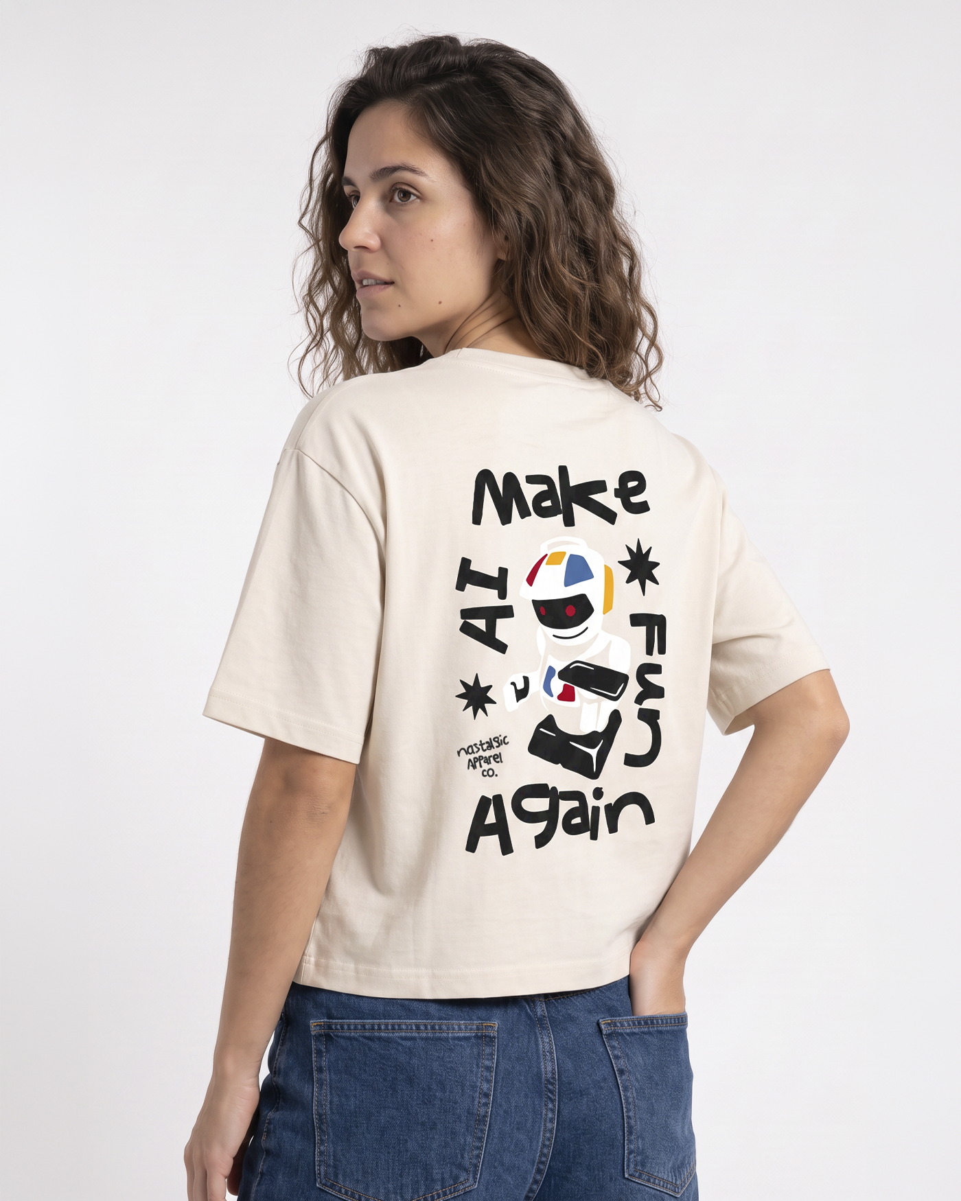 Make AI fun again | Cropped Tee