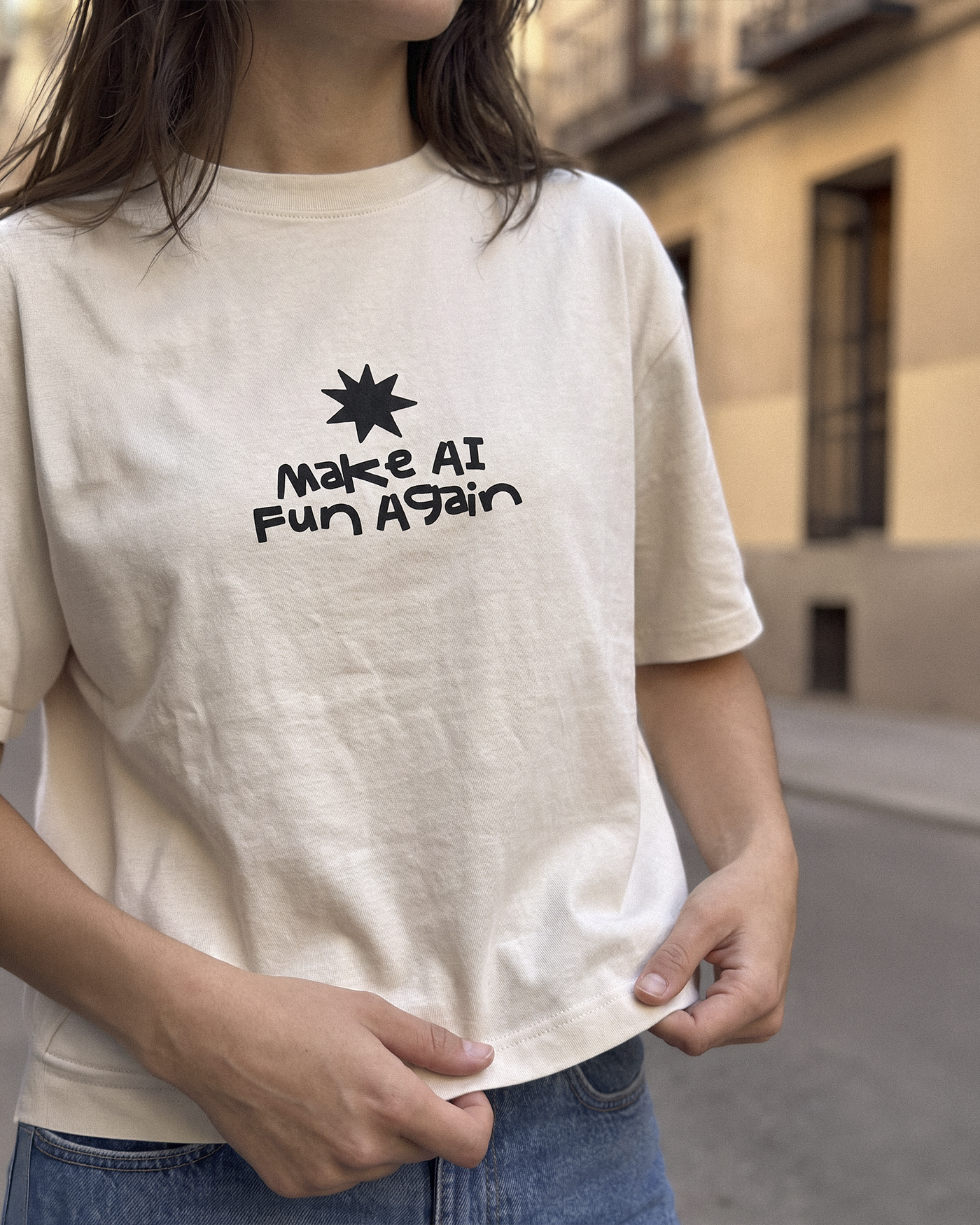 Make AI fun again | Cropped Tee