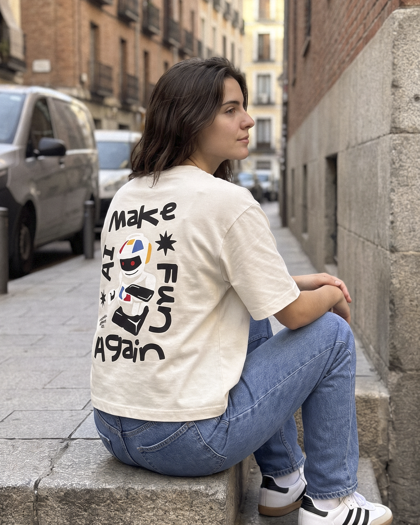 Make AI fun again | Cropped Tee