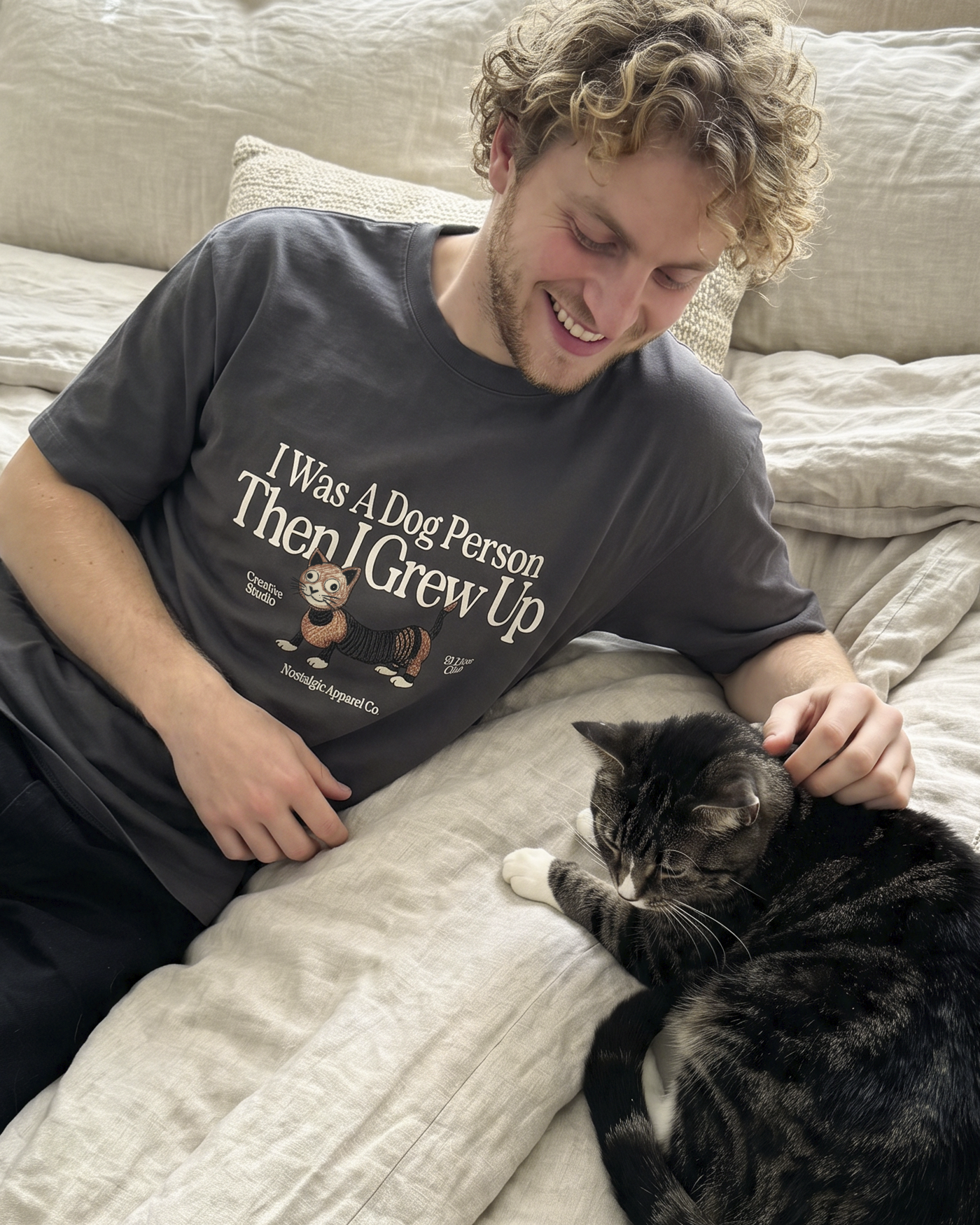 I was a dog person | Tee