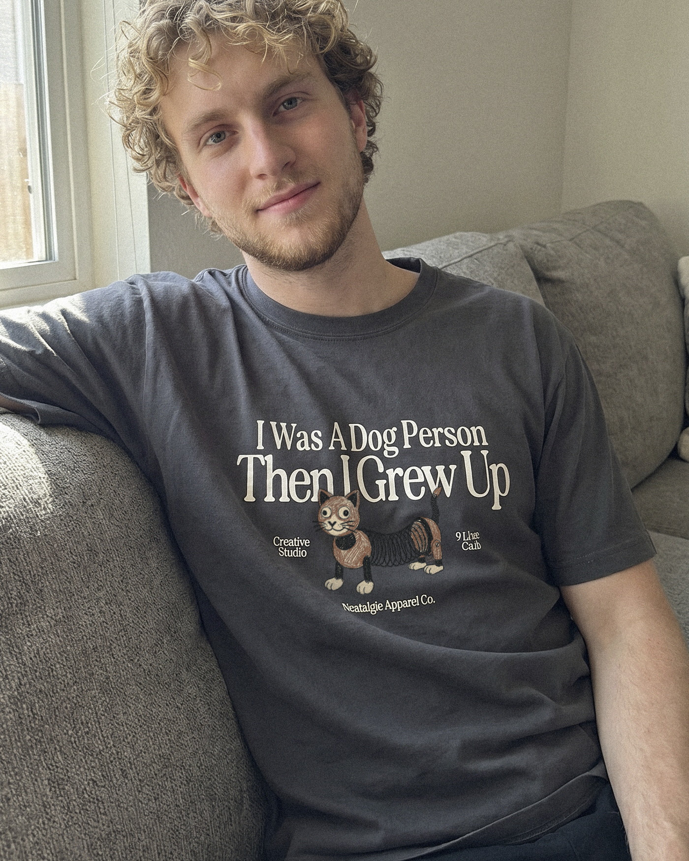 I was a dog person | Tee