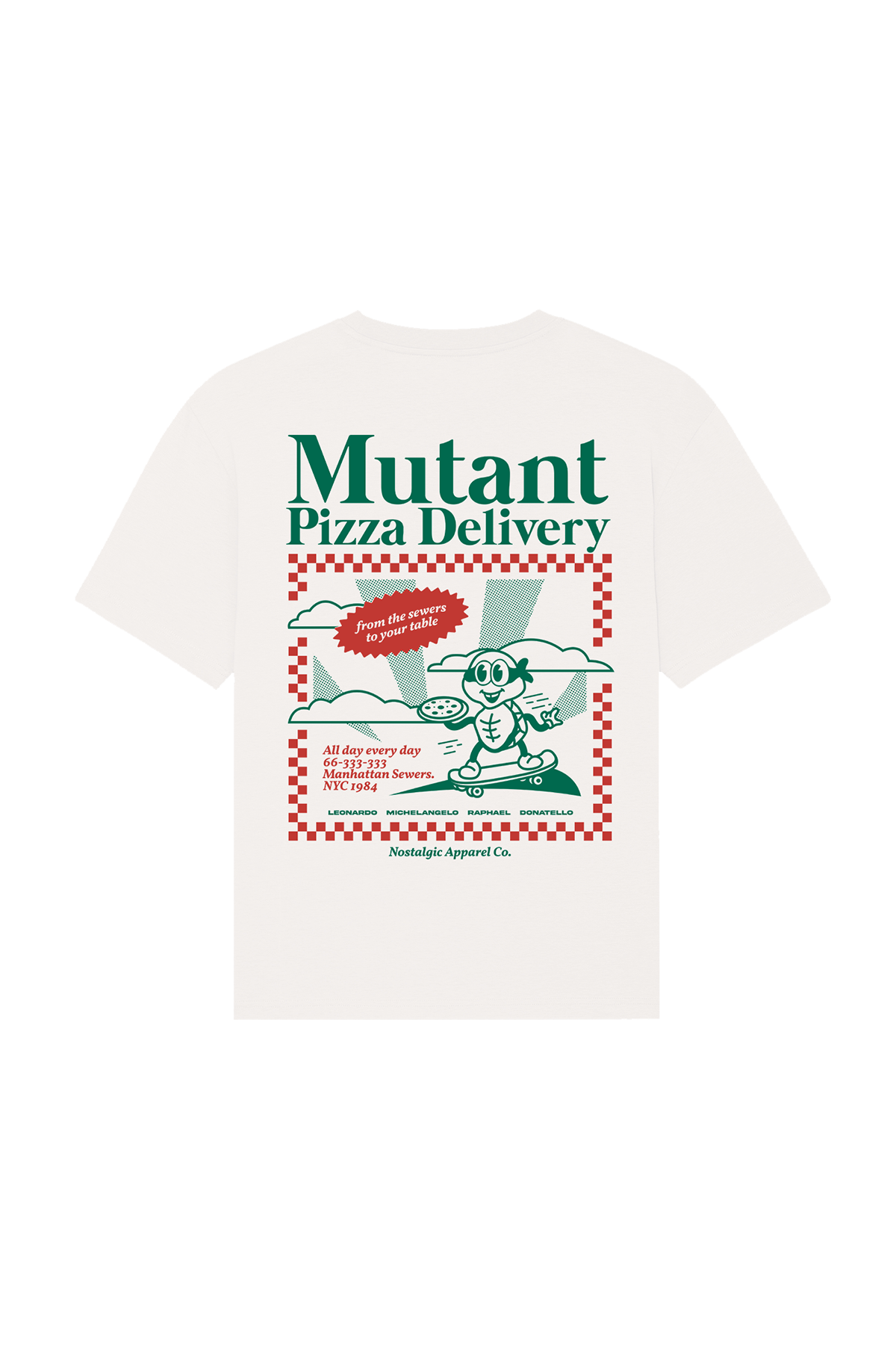 Mutant Pizza Delivery | OffWhite Tee