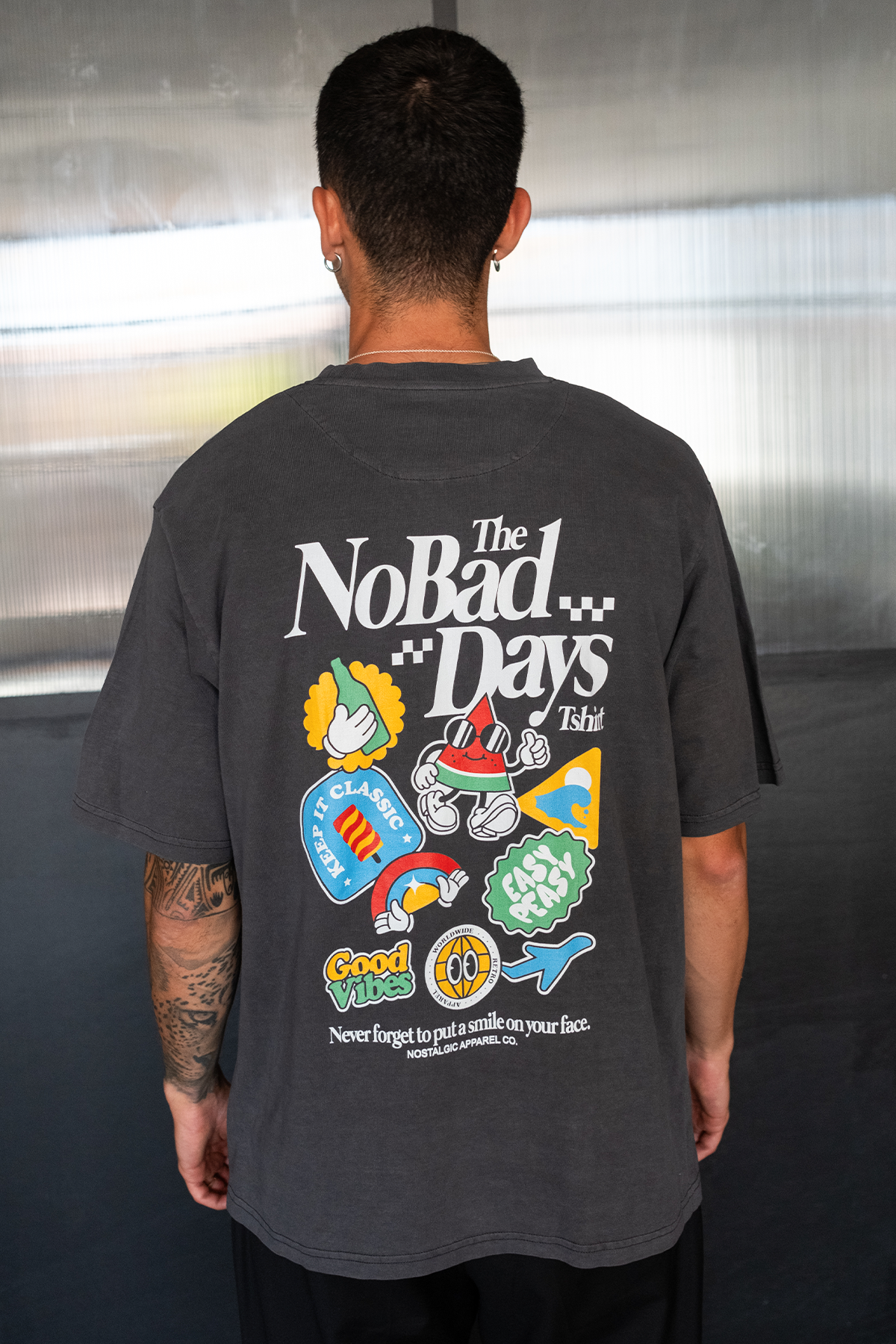 The No Bad Days Tshirt | Dark Grey Tee