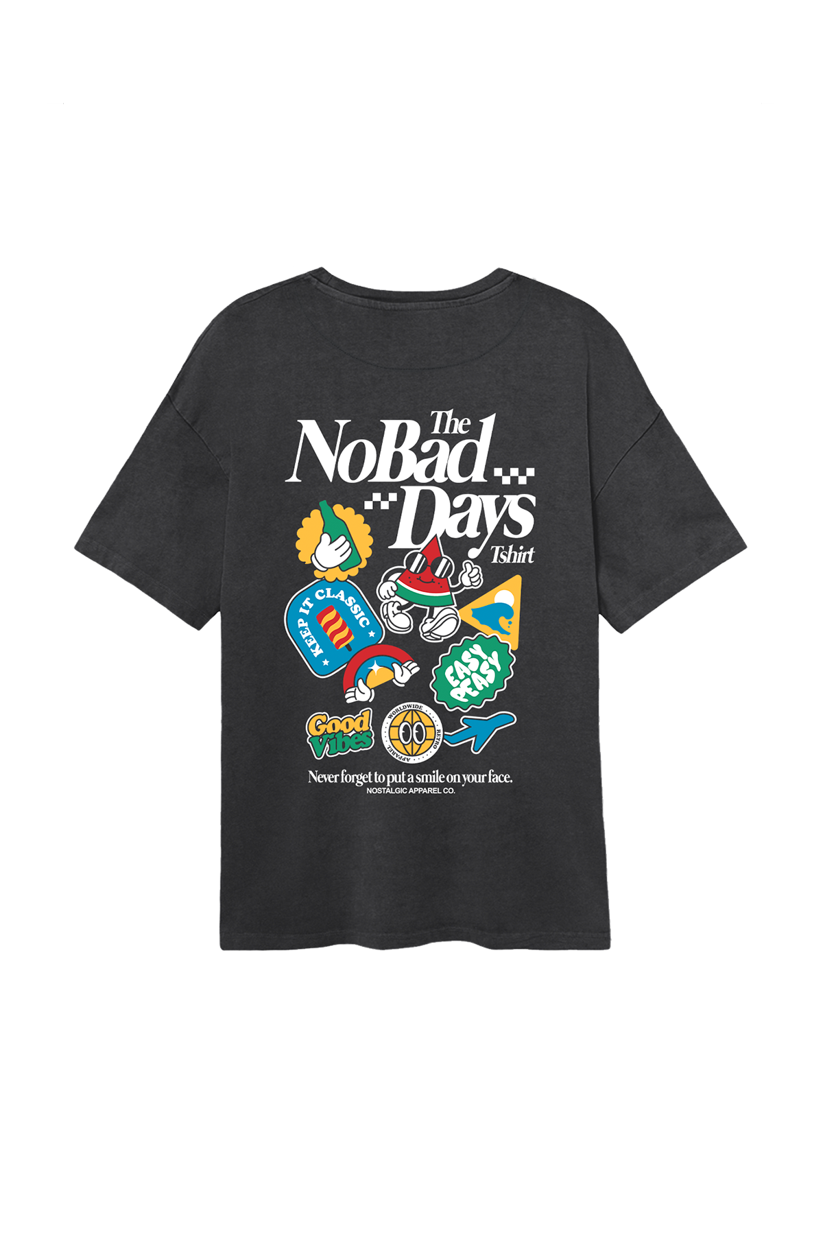 The No Bad Days Tshirt | Dark Grey Tee