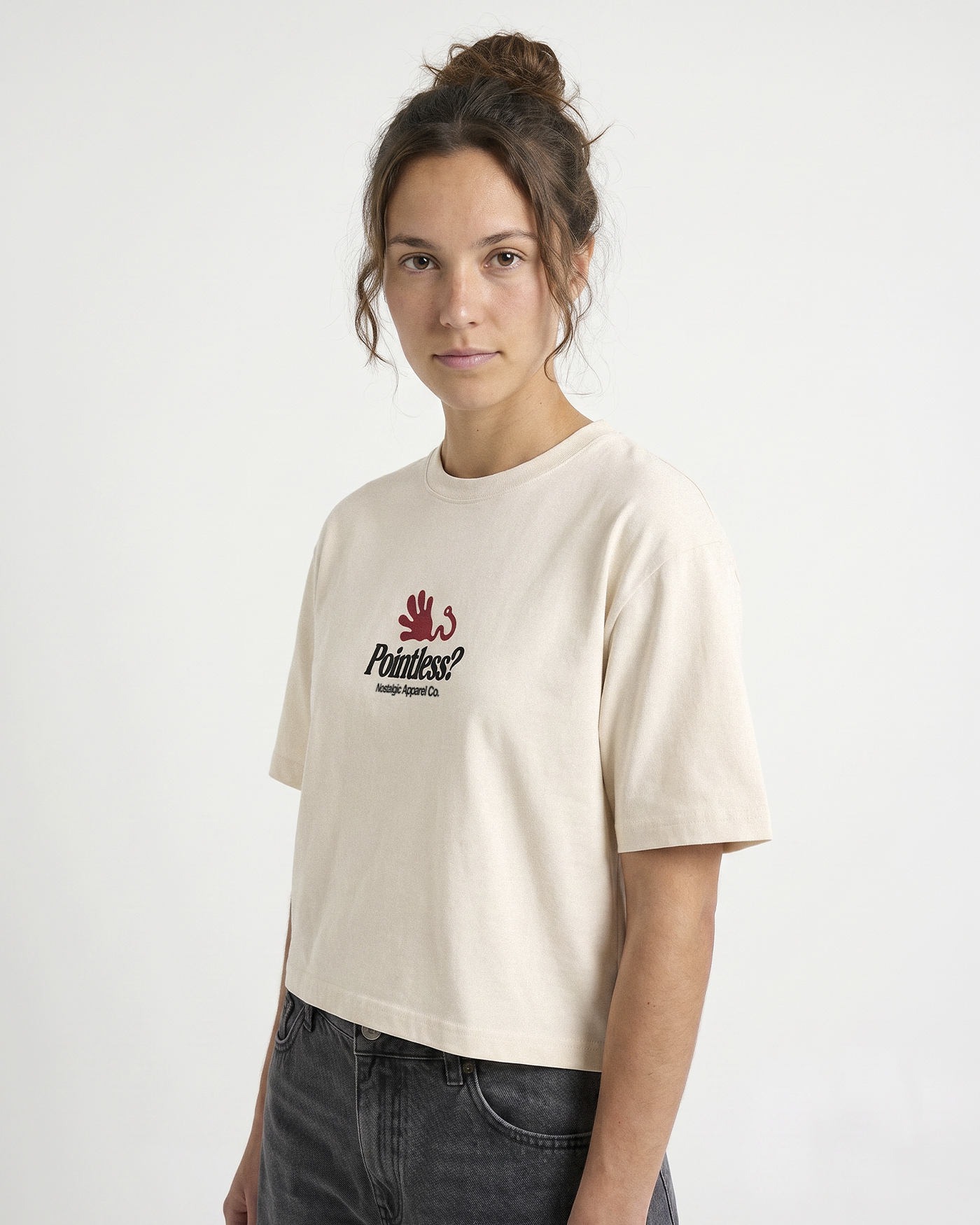 Pointless? But addictive | Cropped Tee