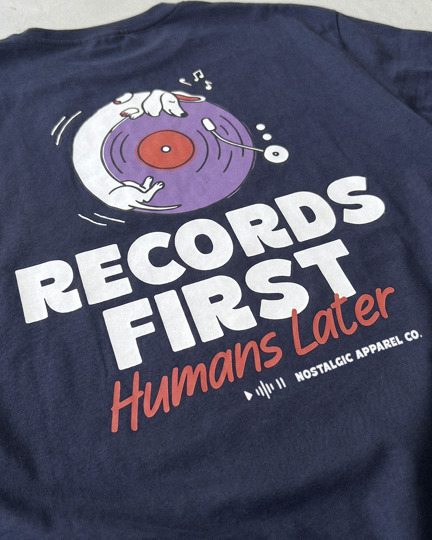 Records first, humans later | Cropped Tee