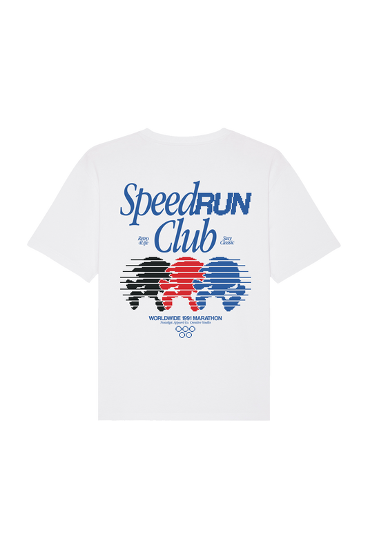 Speed Run Club | White Tee