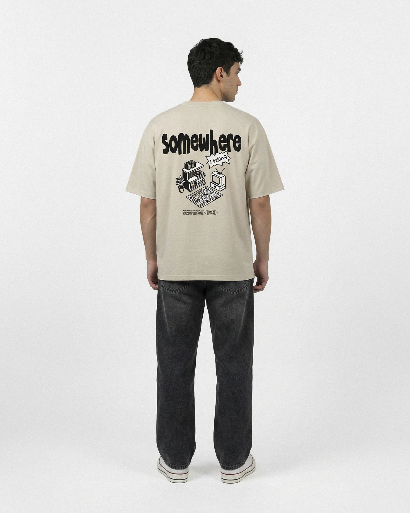 Somewhere I Belong | Stone Tee