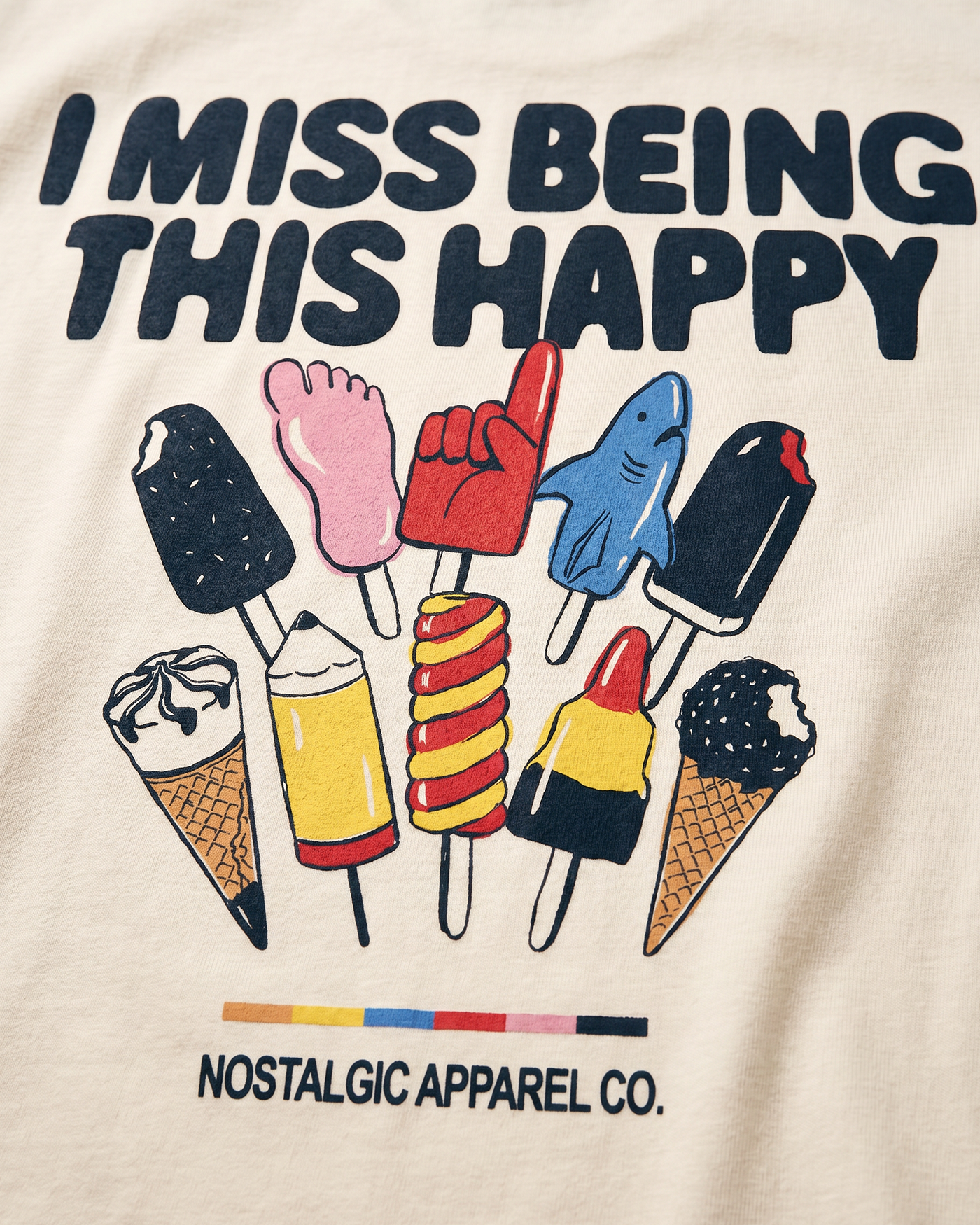 I miss being this happy | Cropped Tee