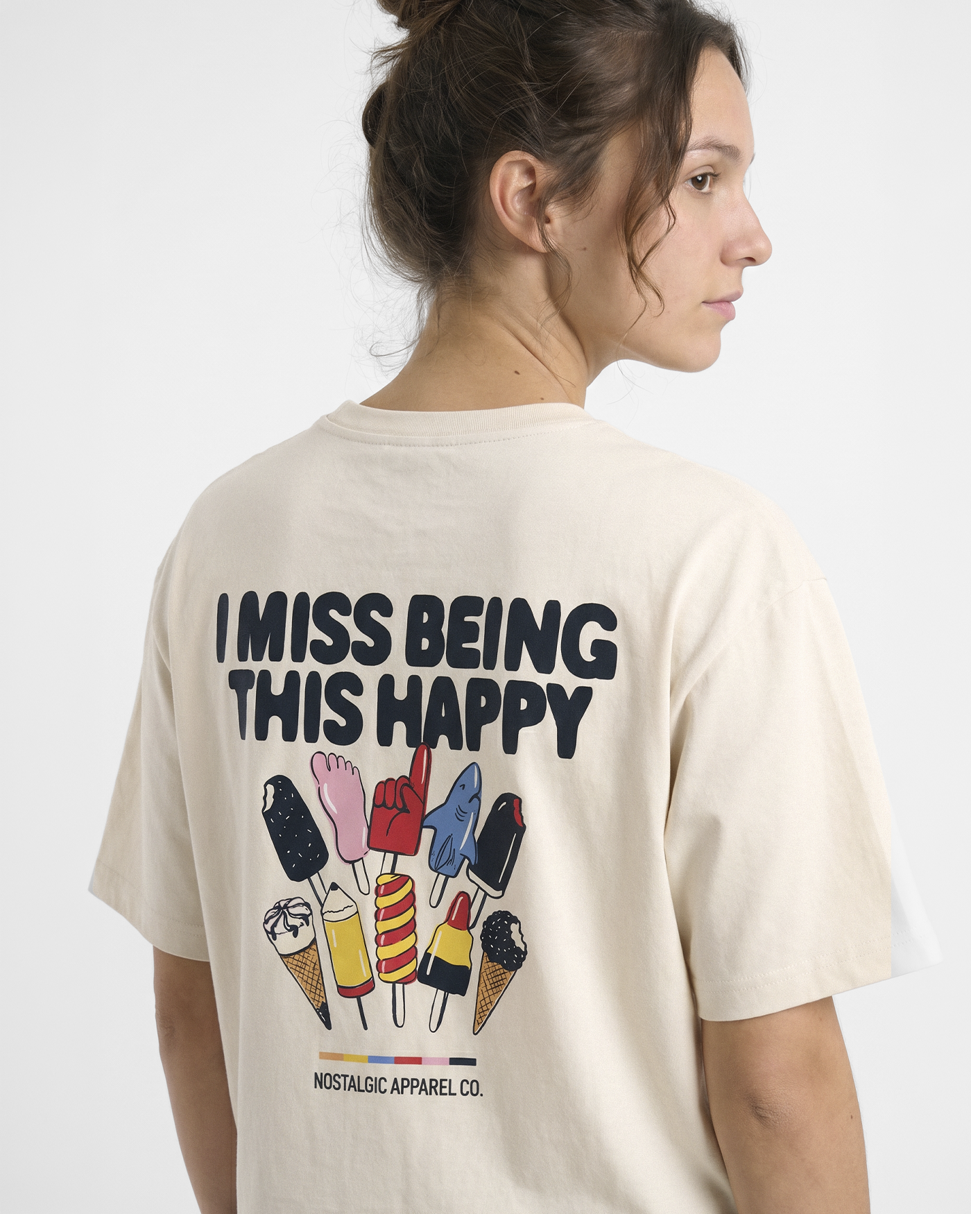 I miss being this happy | Cropped Tee