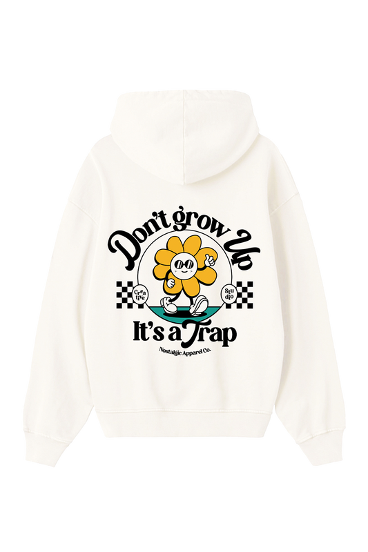 It's a Trap  | Oversized Cream Hoodie