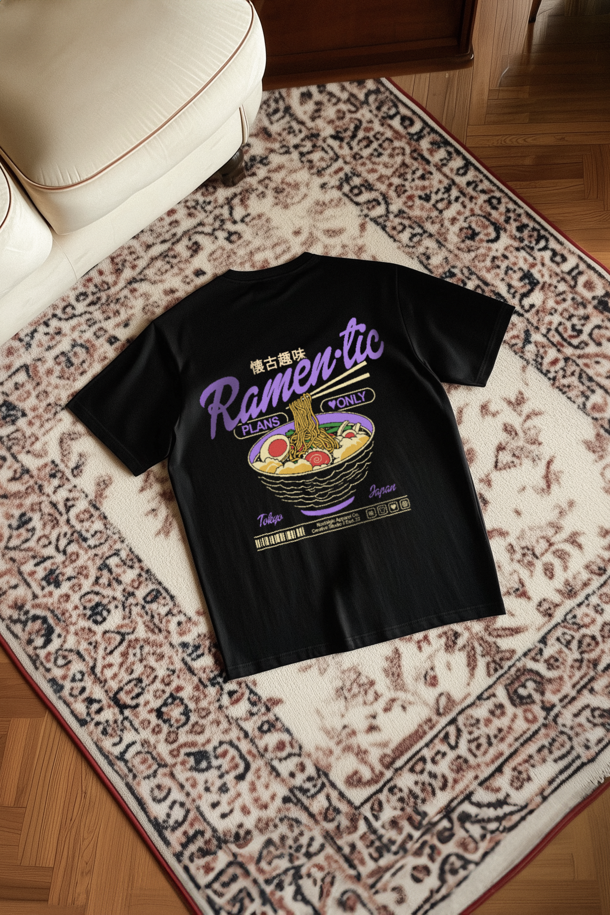 Ramen-tic plans only | Black Tee